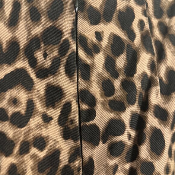 Reformation Leopard High-Rise Straight Leg Pants - Picture 5 of 5